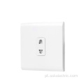 Tomadas elétricas 1Gang 2Pin Socket Outlet CB certificação